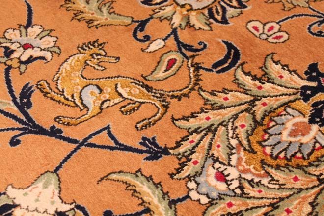 Antique Qom carpet