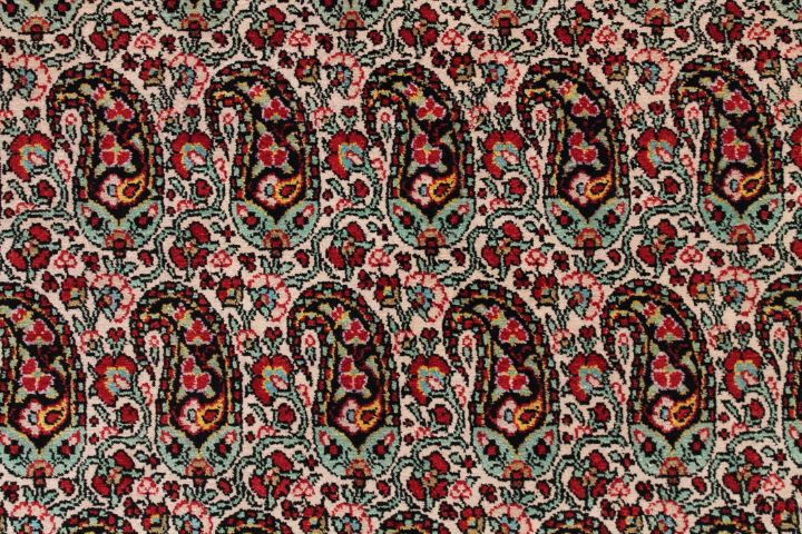 Fine silk Qom rug