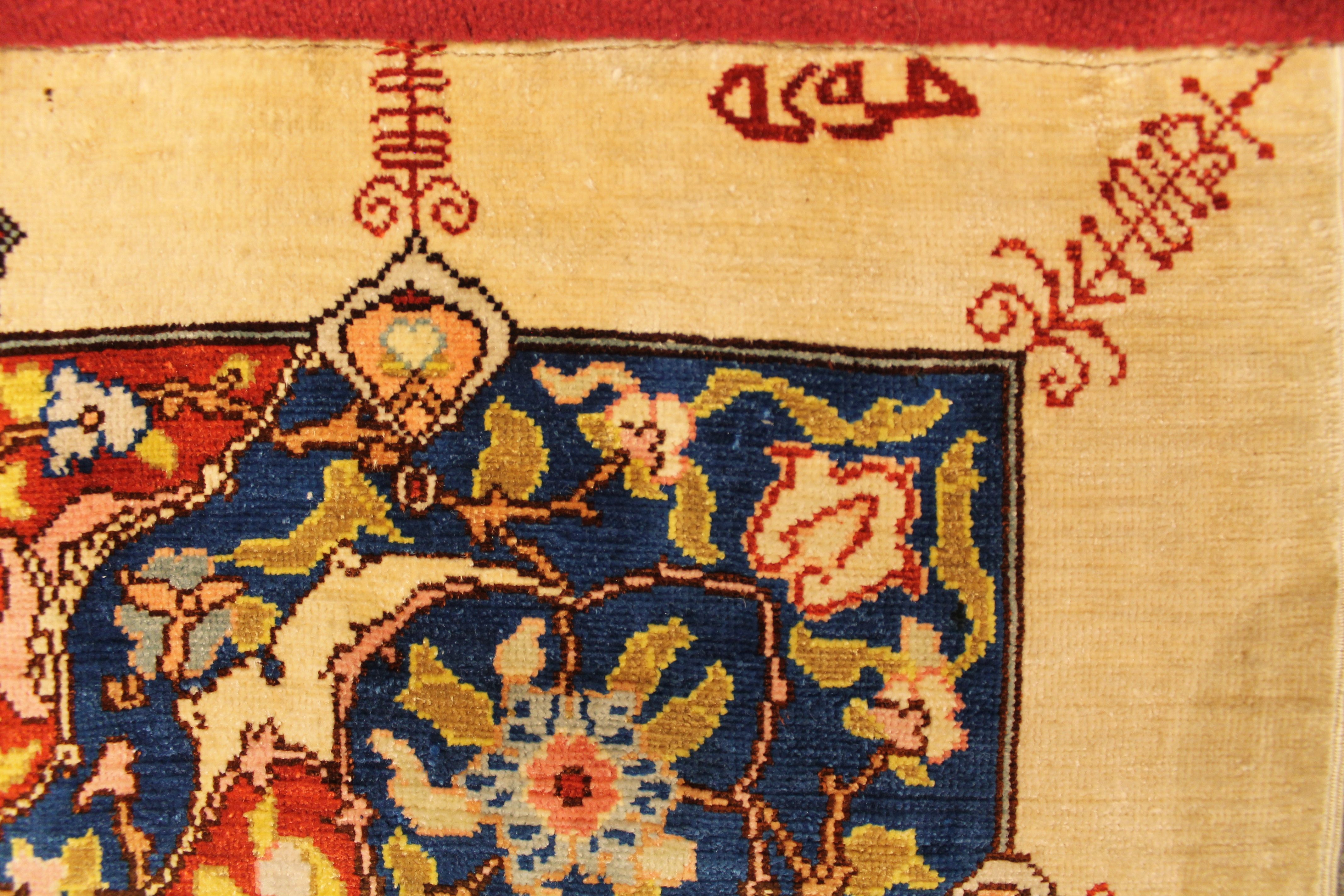 Silk Hereke rug