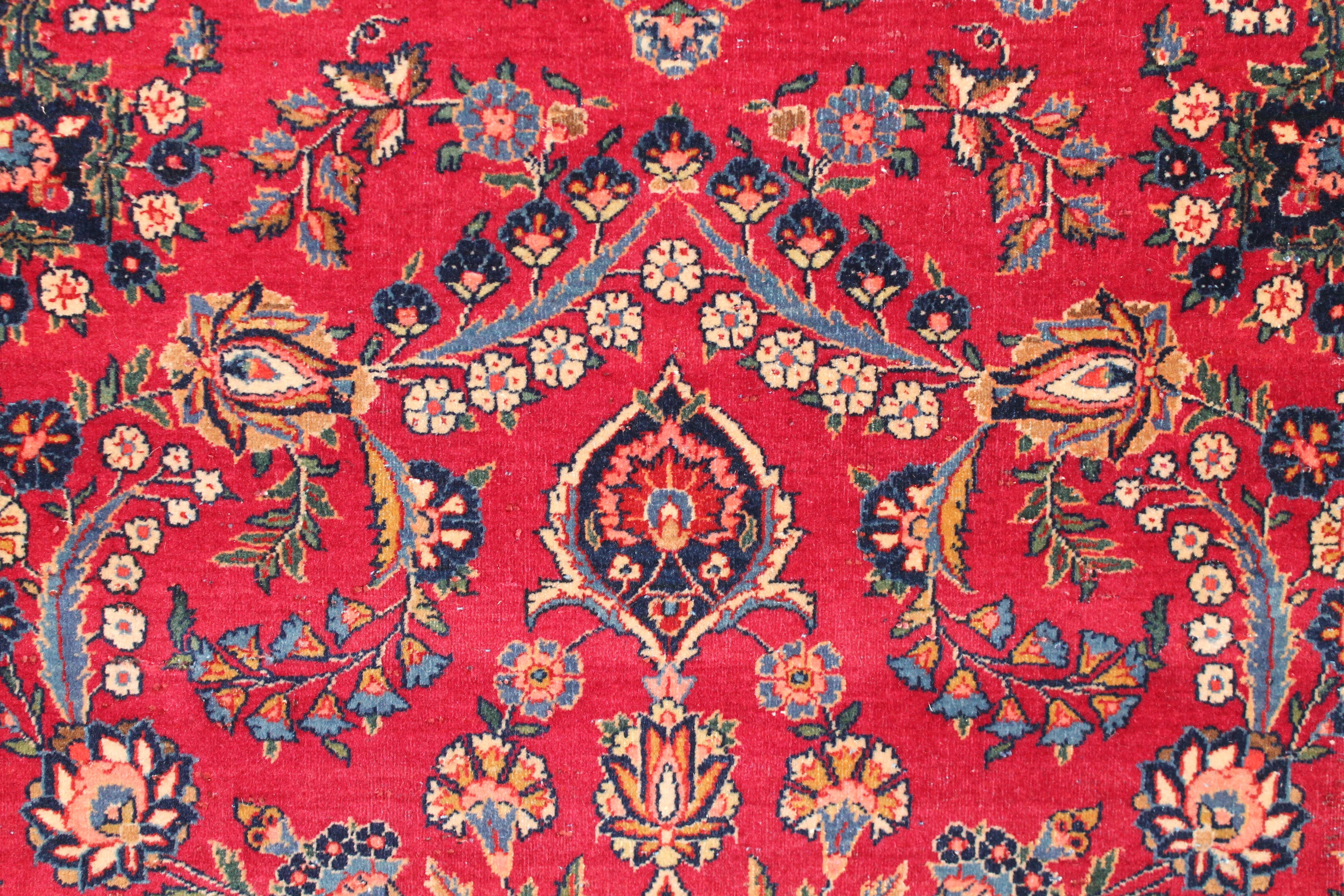 Antique Kashan rug